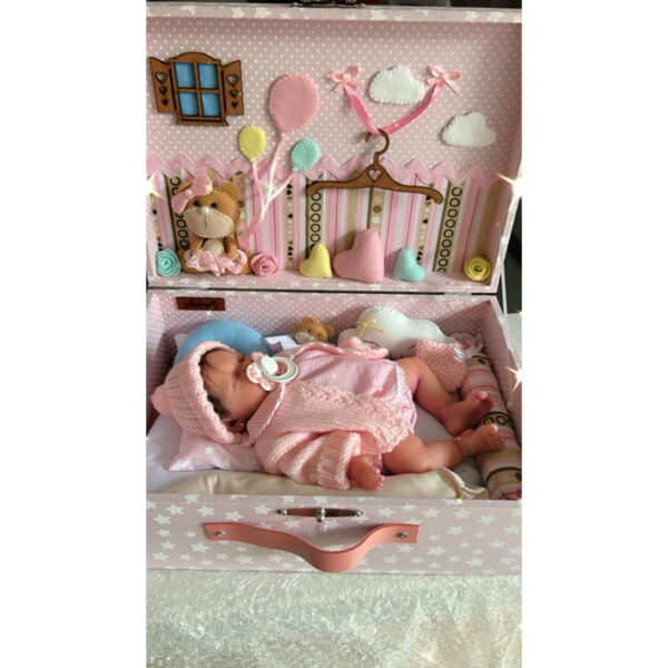 Bebê Reborn Gabi Neves  Gabi: versão de Gabriela ("força de Deus") + Neves: pureza (como a neve) - Imagem 3